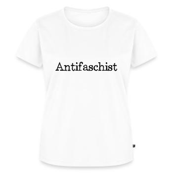 Antifaschist - Antifa - Rassismus - Widerstand - Frauen Premium Bio T-Shirt - Weiß - Vorne - AI Model Female 172 dark (172cm)