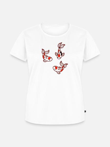 Karpfen Koi Japan - Frauen Premium Bio T-Shirt - Weiß