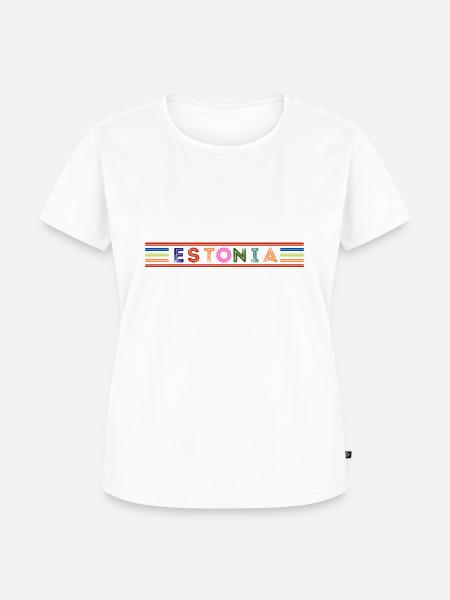 ESTLAND - Frauen Premium Bio T-Shirt - Weiß