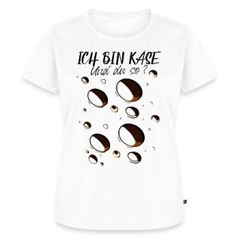 ICH BIN KÄSE UND DU SO Karneval Fasching Kostüm - Frauen Premium Bio T-Shirt - Weiß - Vorne - AI Model Female 172 dark (172cm)