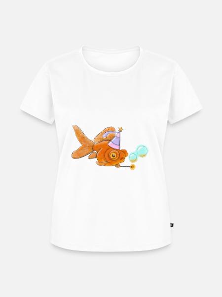 Fairy Teleskop - Frauen Premium Bio T-Shirt - Weiß