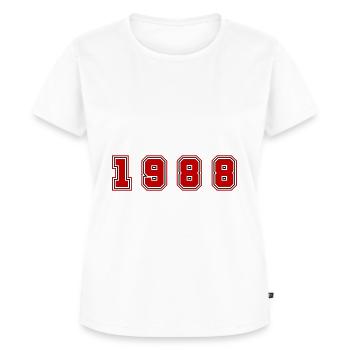 1988 Year Number - Women's Premium Organic T-shirt - white - Front - AI Model Female 172 dark (172cm)