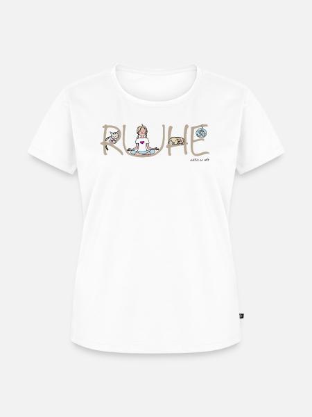 Bliss and Paw - Ruhe - Frauen Premium Bio T-Shirt - Weiß