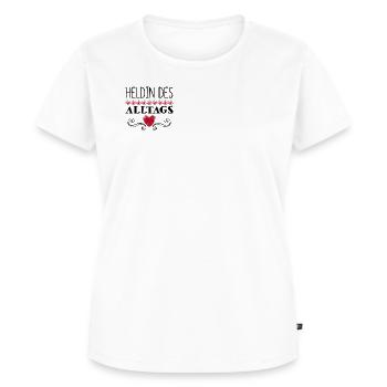 378 Heldin des Alltags - Frauen Premium Bio T-Shirt - Weiß - Vorne - AI Model Female 172 dark (172cm)