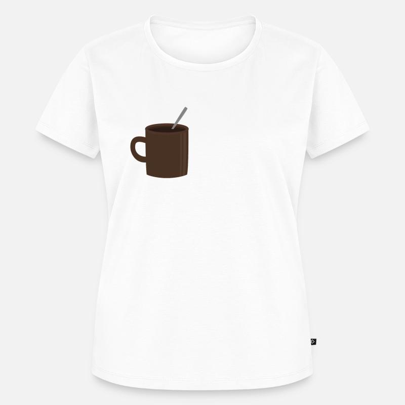 I turn coffee into code Programmierer Entwickler - Frauen Premium Bio T-Shirt - Weiß