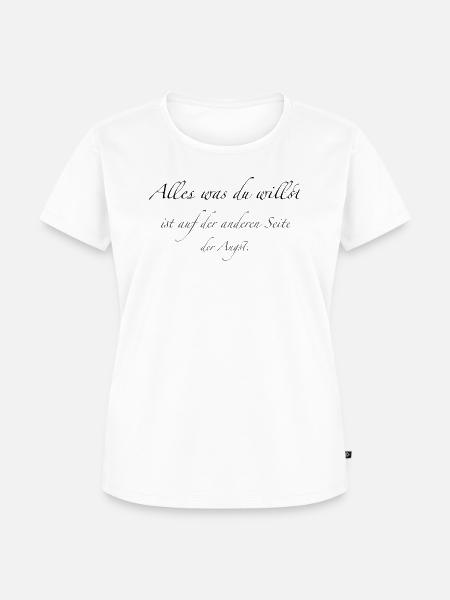 alles was du willst - Frauen Premium Bio T-Shirt - Weiß