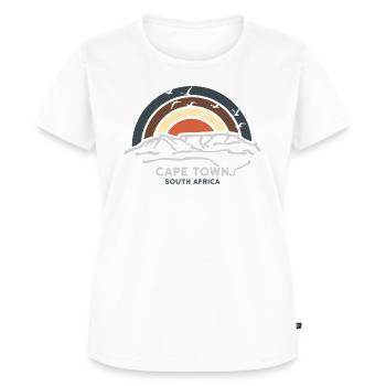 Cape Town Kapstadt Südafrika Table Mountain - Frauen Premium Bio T-Shirt - Weiß - Vorne - AI Model Female 172 dark (172cm)