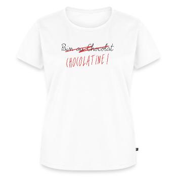 Chocolatine ! - T-shirt Premium bio Femme - blanc - Devant - AI Model Female 172 dark (172cm)