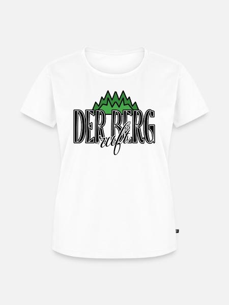 Der Berg ruft - Frauen Premium Bio T-Shirt - Weiß