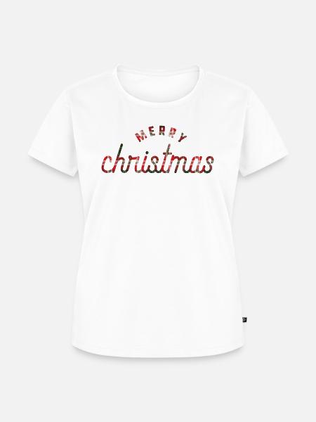 Weihnachten - Weihnachtspullover Merry Christmas - Frauen Premium Bio T-Shirt - Weiß