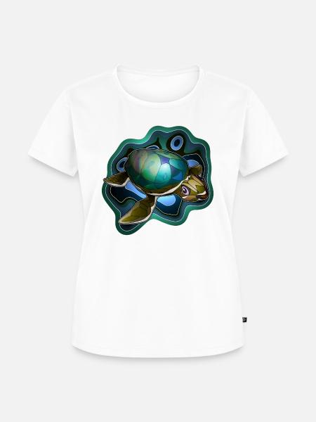 Meeresschildkrötchen 2 - Frauen Premium Bio T-Shirt - Weiß