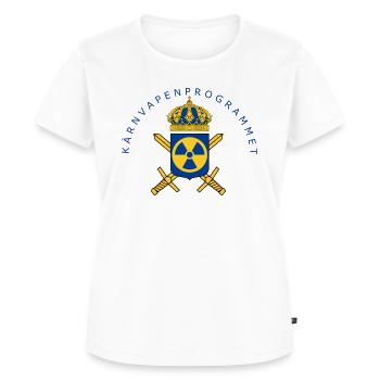 Le programme suédois d’armement nucléaire - T-shirt Premium bio Femme - blanc - Devant - AI Model Female 172 dark (172cm)