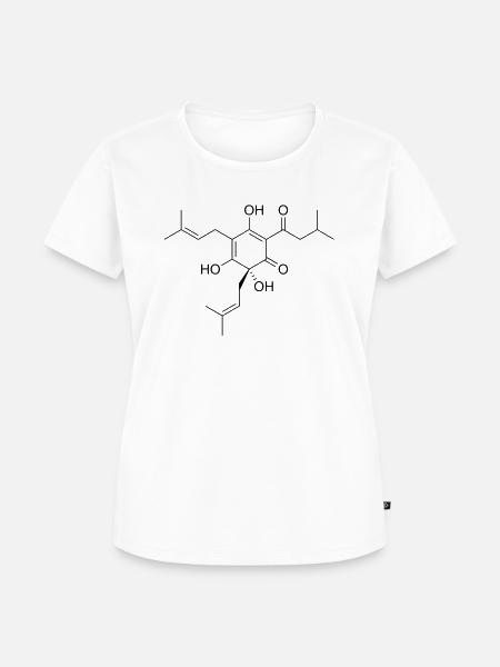 Biermolekül. - Frauen Premium Bio T-Shirt - Weiß