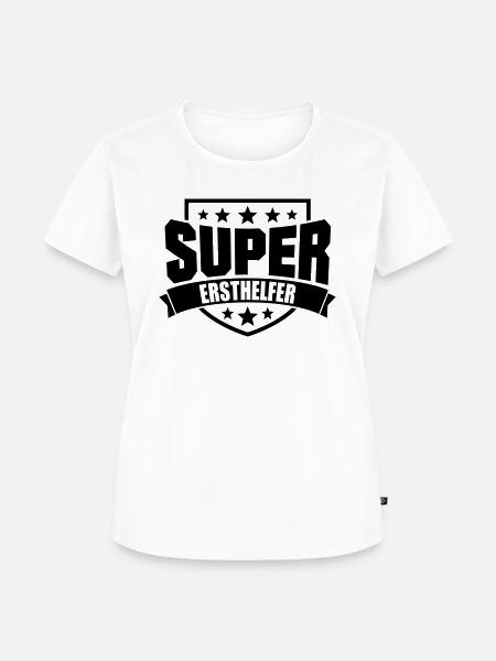 Super Ersthelfer - Frauen Premium Bio T-Shirt - Weiß