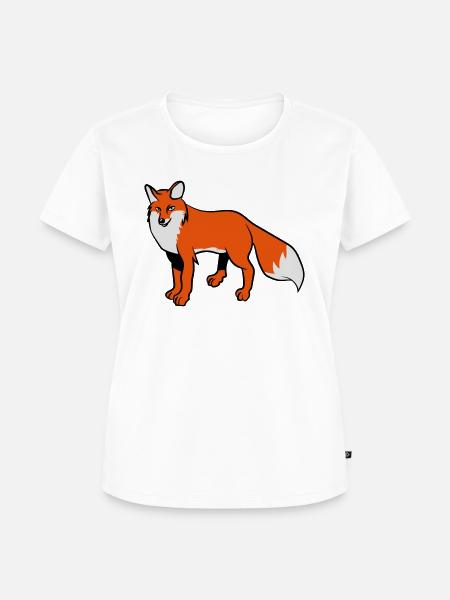 Fuchs - Frauen Premium Bio T-Shirt - Weiß