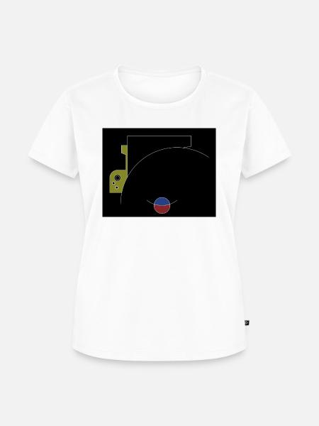 maschinen fragment 9 - Frauen Premium Bio T-Shirt - Weiß