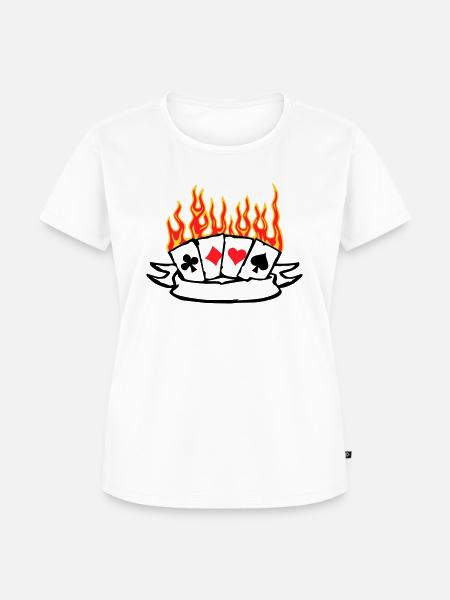 Cards Banner - Frauen Premium Bio T-Shirt - Weiß