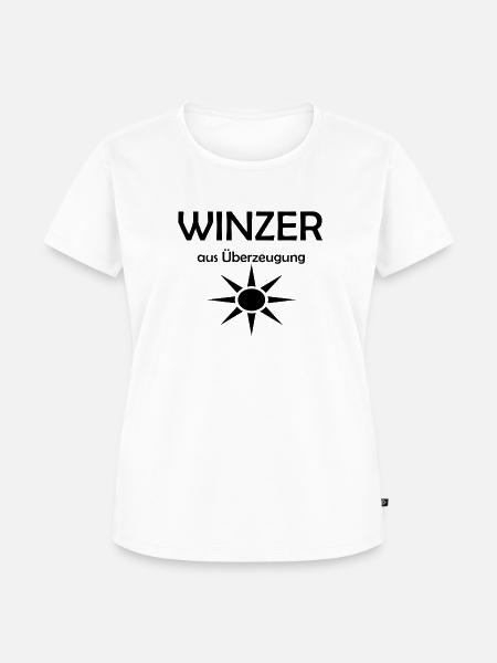Winzer aus Überzeugung - Frauen Premium Bio T-Shirt - Weiß