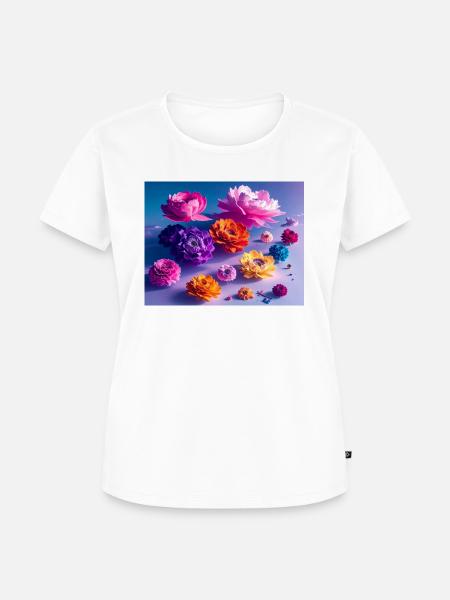 Flower&Friends - Frauen Premium Bio T-Shirt - Weiß