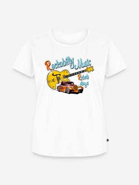 Rockabilly - Frauen Premium Bio T-Shirt - Weiß