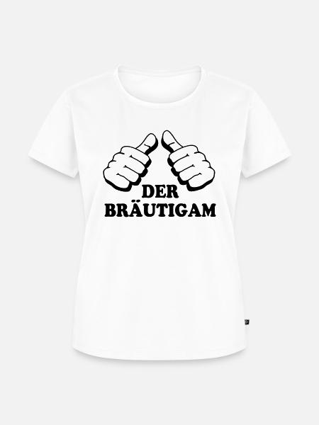 der Bräutigam - Frauen Premium Bio T-Shirt - Weiß
