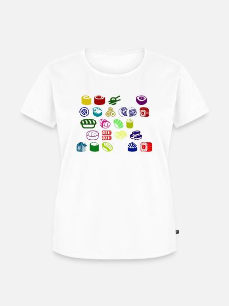 sushi art - Frauen Premium Bio T-Shirt - Weiß