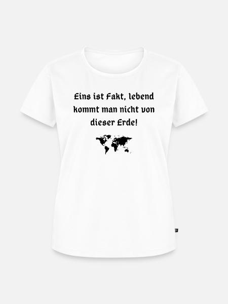 lebend von der erde - Frauen Premium Bio T-Shirt - Weiß
