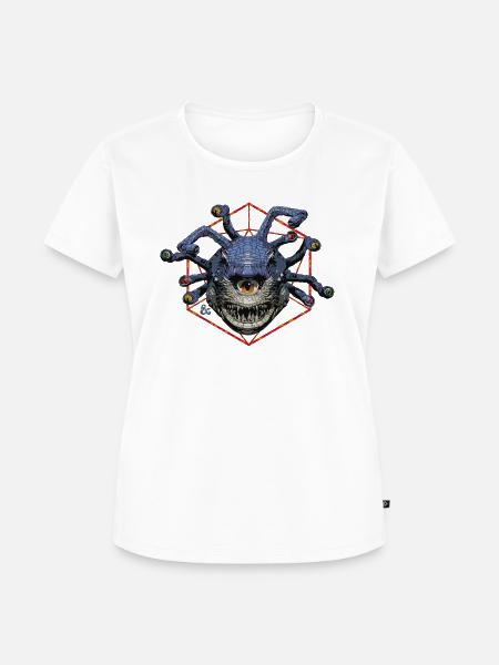 Dungeons & Dragons DND Beholder - Frauen Premium Bio T-Shirt - Weiß
