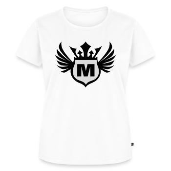 schild_m_f2 - Women's Premium Organic T-shirt - white - Front - AI Model Female 172 dark (172cm)