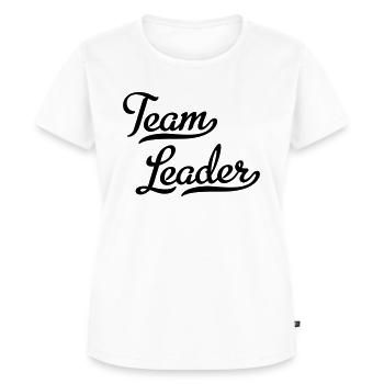 Teamleiter - Frauen Premium Bio T-Shirt - Weiß - Vorne - AI Model Female 172 dark (172cm)
