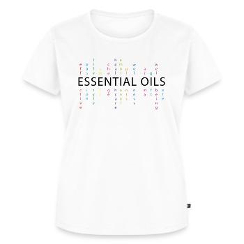Essential Oils - Frauen Premium Bio T-Shirt - Weiß - Vorne - AI Model Female 172 dark (172cm)