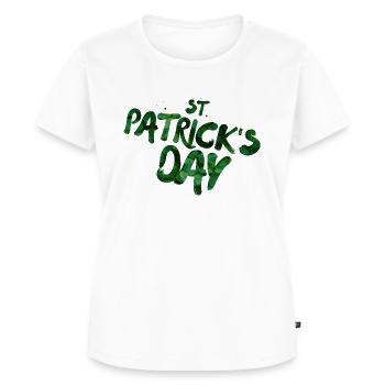 Saint-Patrick - Saint Patricks Day - T-shirt Premium bio Femme - blanc - Devant - AI Model Female 172 dark (172cm)