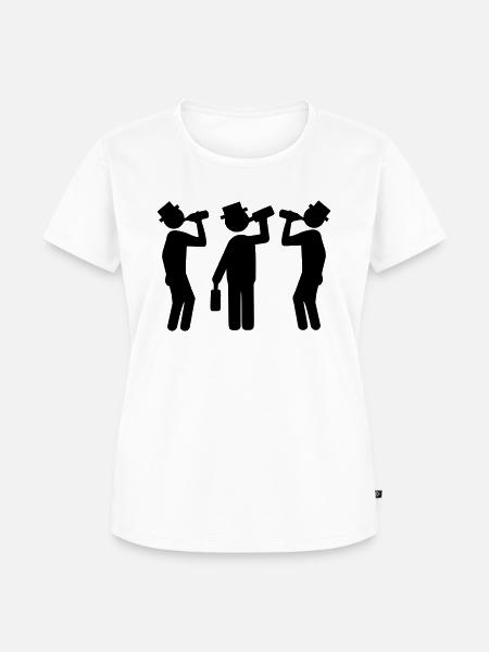 Drinking team - Frauen Premium Bio T-Shirt - Weiß