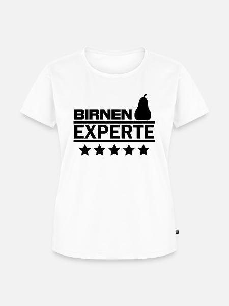 birnen experte - Frauen Premium Bio T-Shirt - Weiß