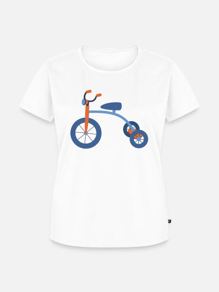 Dreirad - Frauen Premium Bio T-Shirt - Weiß