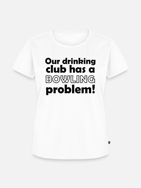bowling problem - Frauen Premium Bio T-Shirt - Weiß