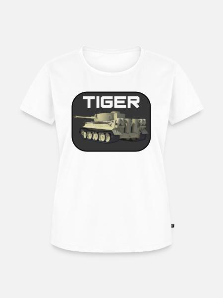 Tiger - Frauen Premium Bio T-Shirt - Weiß