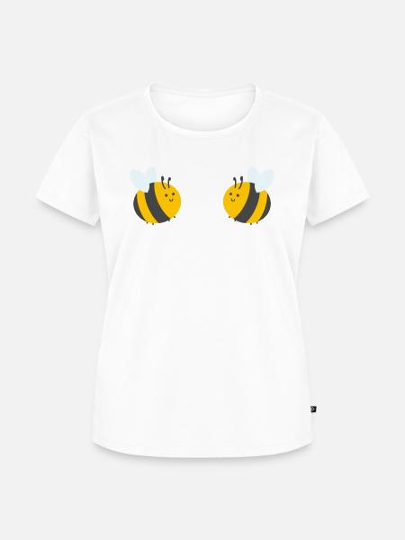 Bienchen - Frauen Premium Bio T-Shirt - Weiß