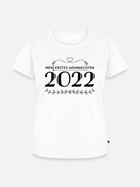 Mein erstes Weihnachten - Frauen Premium Bio T-Shirt - Weiß