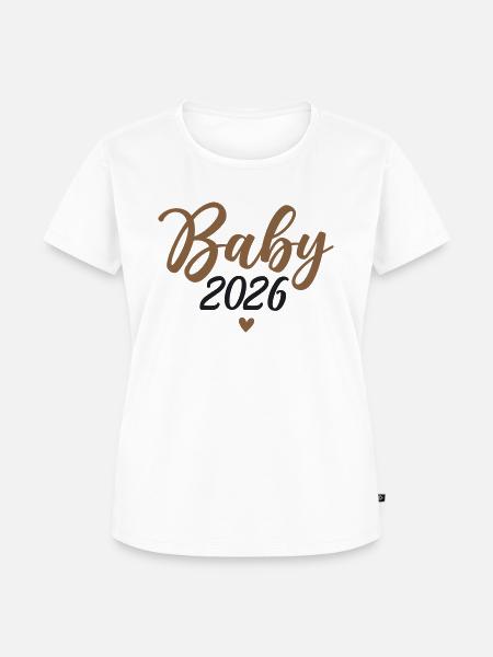 Baby 2026 - Frauen Premium Bio T-Shirt - Weiß