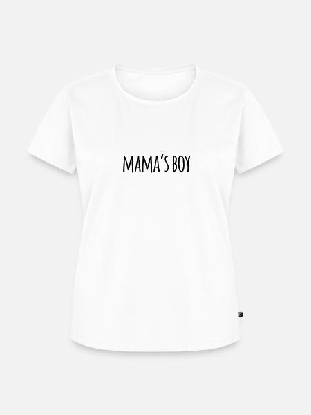 Mama's Boy - Frauen Premium Bio T-Shirt - Weiß