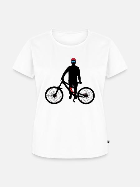 dh III BLACK RED - Frauen Premium Bio T-Shirt - Weiß