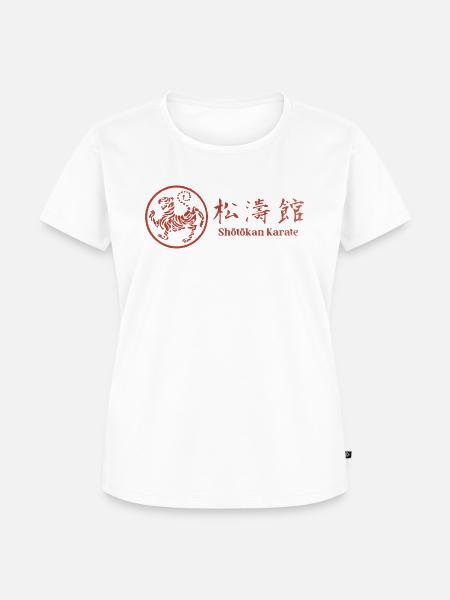 Shotokan Tiger Karate Stil - Frauen Premium Bio T-Shirt - Weiß