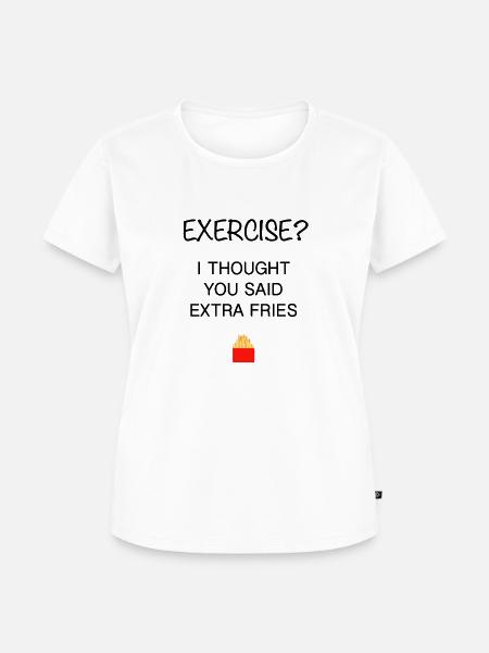 Exercise - Frauen Premium Bio T-Shirt - Weiß