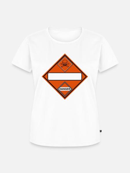 danger skull free_vec_3 de - Frauen Premium Bio T-Shirt - Weiß