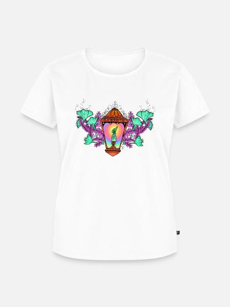 raimbow Laterne - Frauen Premium Bio T-Shirt - Weiß