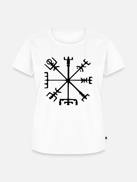 Viking compass - Frauen Premium Bio T-Shirt - Weiß