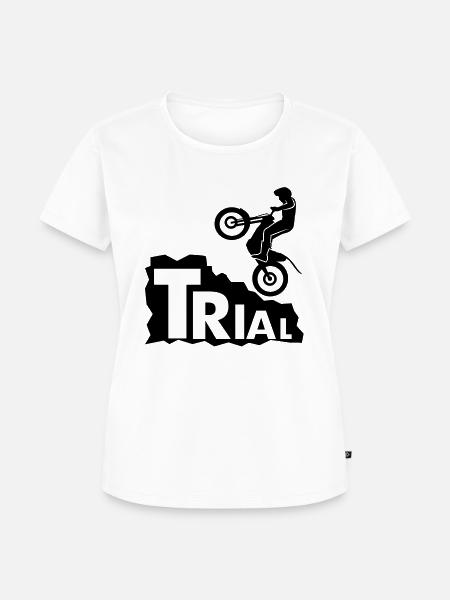 Trial Rock - Frauen Premium Bio T-Shirt - Weiß