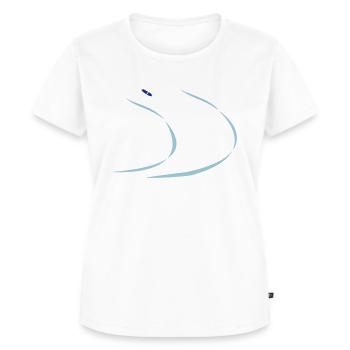 Segelkunstflugzeug aerobatic Geschenk T-Shirt - Frauen Premium Bio T-Shirt - Weiß - Vorne - AI Model Female 172 dark (172cm)
