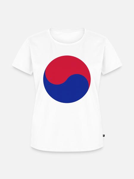 Taegeuk Korea - Frauen Premium Bio T-Shirt - Weiß